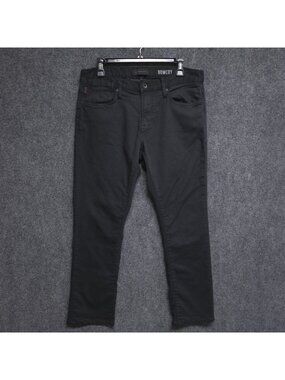 John Varvatos Jeans Men 32x28 Black Bowery Slim Fit 5-Pocket Sateen Denim